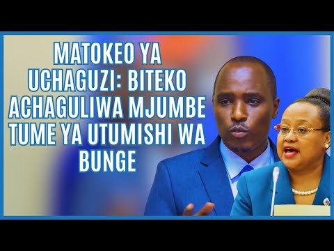 MATOKEO YA UCHAGUZI Dotto Biteko Achaguliwa Mjumbe Tume Ya Utumishi Wa Bunge