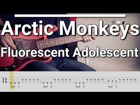 Arctic Monkeys Fluorescent Adolescent Bass Cover Tabs