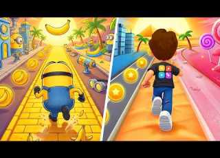  Kooply Run Subway Craft VS Minions Rush Running Game Subway Runner Games Kooply Run Game