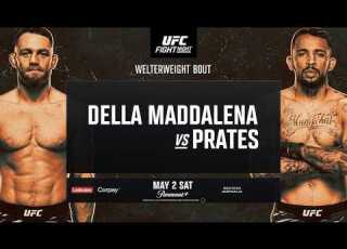 UFC PERTH LIVE DELLA MADDALENA VS PRATES LIVESTREAM FULL FIGHT COMPANION