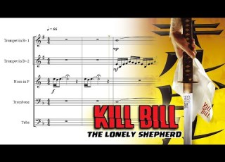 Sheet Music The Lonely Shepherd From KILL BILL Brass Quintet Partitura Quinteto De Bronces PDF