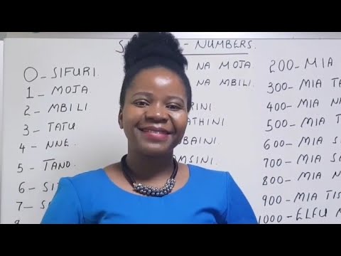 SWAHILI NUMBERS BEGGINERS LESSON NO 7