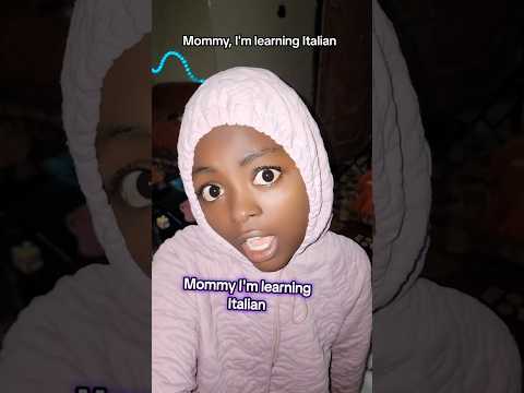 When The Younger Sibling Decided To Learn Italian Mommy I M Learning Italian Fyp Relatable