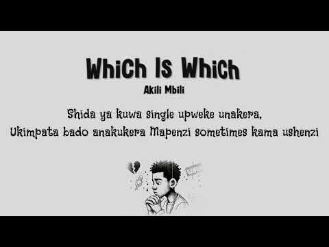 AKILI MBILI WHICH IS WHICH Official Lyrics Visual