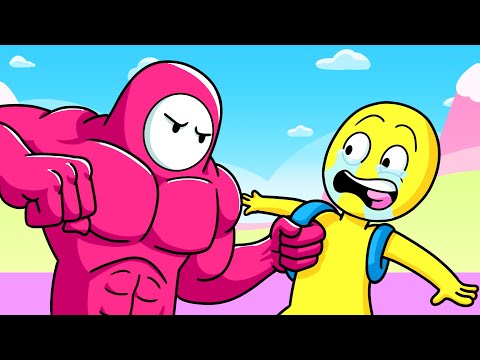 PLAYER Vs FALL GUYS Cartoon Animation