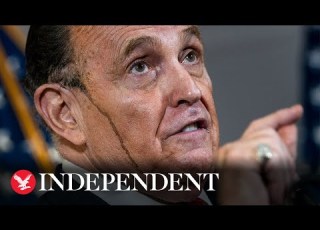 Rudy Giuliani S Hair Dye Drips Down His Face During Press Conference