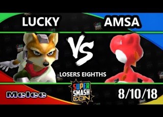 SSC 2018 SSBM DIG Lucky Fox Vs VGBC AMSa Yoshi Smash Melee Losers Top 8