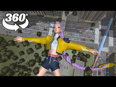 K Pop Demon Hunters Rumi Attacks The City 360 VR