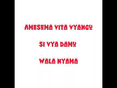 Amesema Vita Vyangu Si Vya Damu Wala Nyama Tuzo Jeromini Official Audio