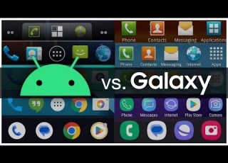 Android Home Screens Over The Years Stock Vs Samsung