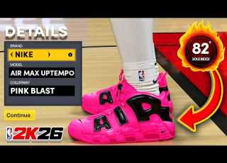 HOW TO MAKE Nike Air Max Uptempo Pink Blast In NBA 2K26 Retro Build Tutorial