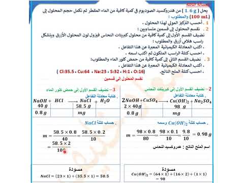 المسألة الثالثة صـ159 المسألة الثالثة صـ159