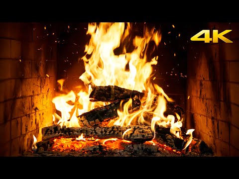 FIREPLACE Crackle DREAMS With Crackling WOOD And Soft NIGHT Ambience For CREATIVE Relaxation