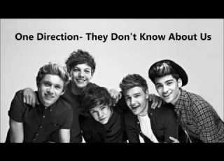  One Direction They Don T Know About Us Lyrics Pictures