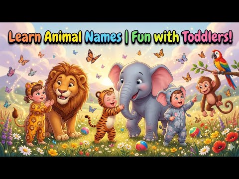 Learn Animal Names For Toddlers Fun Educational Kids Video Dudi Dudi Dam Dam