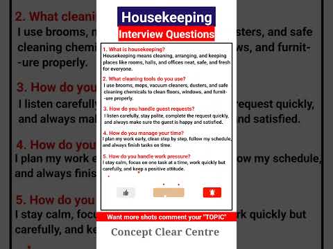 Top 5 Housekeeping Job Interview Questions And Answers To Ace Your Dream Job