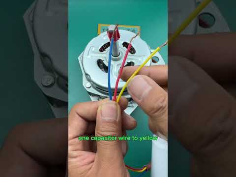 How To Connect Capacitor To A New Single Phase Motor 3Wire Setup CapacitorWiring ElectricianTips