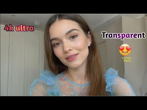 تجربة ملابس شفافة بدقة 4K أناقة مسائية بلا عناء