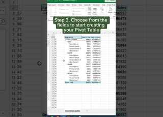  How To Make A Pivot Table In 3 Steps Excel