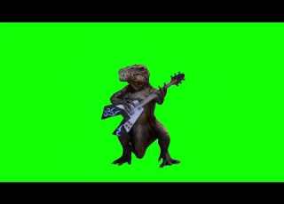 SFM ANIMATION Jurassic World Rebirth Spinosaurus Hunter Green Screen Guitar