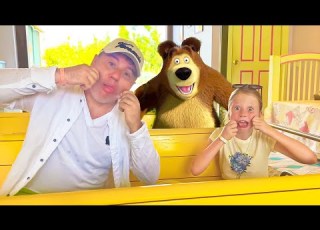 Nastya And Dad Relax In Amusement Parks For Children