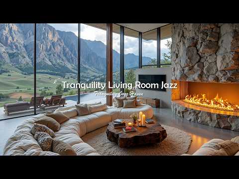 Tranquility Living Room Jazz Music To Deep Working Warm Jazz With Beautiful Mountain View To Re