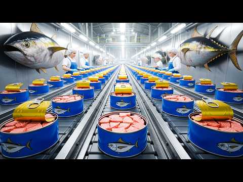 كيف يتم تصنيع التونة داخل المصنع Tuna Factory
