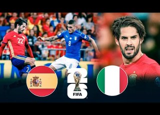 من الذاكرة إسبانيا X إيطاليا تصفيات كأس العالم 2018 تعليق على سعيد الكعبى إعادة رفع