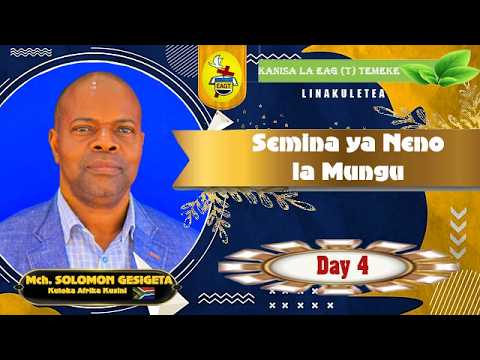 SEMINA YA NENO LA MUNGU JUMATANO SIKU YA NNE TAREHE 25 03 2026 SEMINA YA NENO LA MUNGU JUMATANO SIKU YA NNE TAREHE 25 03 2026