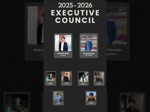 Team Urban Executive Council 2025 2026 Societies GIKI Giki Societies 2025 2026