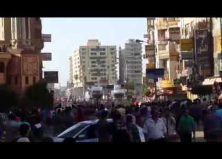  احداث شارع بورسعيد بالمنصورة خطيرررر ضرب نار