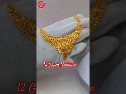 12 Gram Gold Necklace Design Necklace Trishagoldart Short Shortvideo