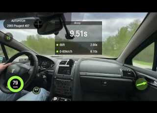  Peugeot 407 2 0HDi AT FWD 2005 STOCK 0 100 Acceleration