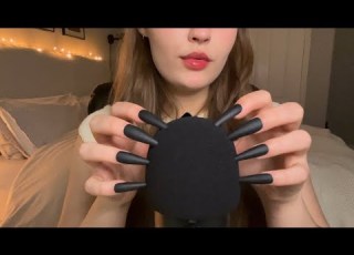  ASMR 1 HOUR OF MIC SCRATCHING Bare Foam Fluffy Mic