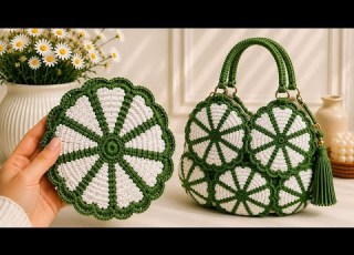 Don T Miss This Easy Crochet Motif Square Tote Bag Blanket Table Runner And Coaster Pattern
