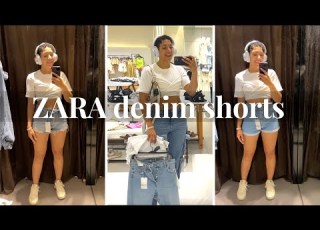 Ranking Zara Denim Shorts Try On Haul For Pear Shaped Body