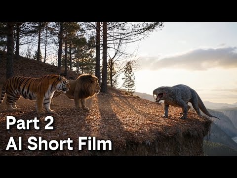 Simba Shere Khan Vs Inostrancevia Alliance Of The Mammoths AI Short Film Part 2