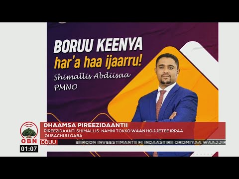 Dhaamsa Pireezidaant Shimallis Abdiisaa