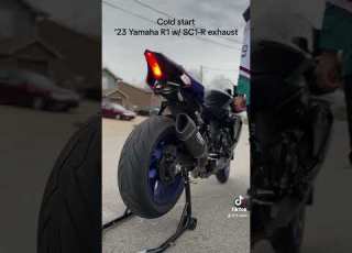 2023 Yamaha R1 Cold Start W A SC Project SC1 R Exhaust Motorcycle Yamahar1 Scproject Fyp