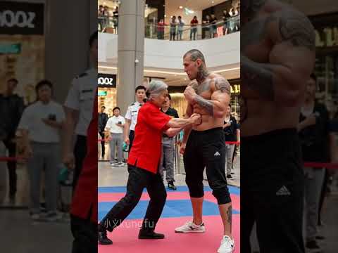 Russian Hercules Look Down On Tai Chi Granny He Regretted It Kungfu Fighting Taichi Wushufight
