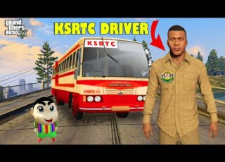 GTA 5 SHINCHAN AND FRANKLIN STARTED A KSRTC BUS SERVICE MALAYALAM ROLEPLAY