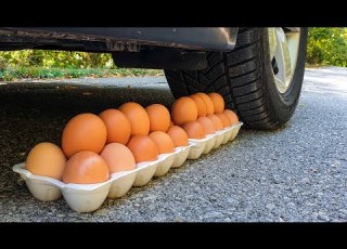 Crushing Crunchy Soft Things By Car EXPERIMENT CAR Vs EGGS Compilation