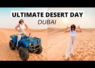 FULL DESERT DAY IN DUBAI Quad Biking Sand Boarding Camel Riding And An Emirati Camp