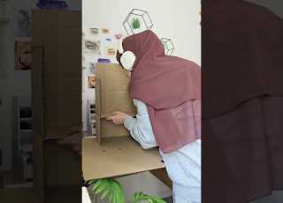 فيلا عالبحر من الكرتون Artandcraft Diy Art Art Handmade Drawing Shorts Artist