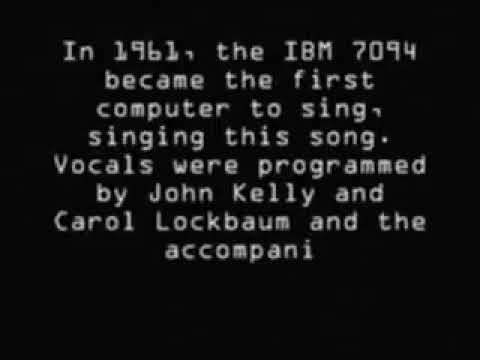 First Computer To Sing Daisy Bell 1892