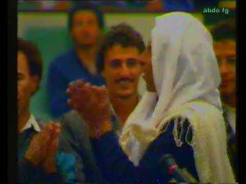 من ارشيف قناة الجماهيرية العظمي فنون شعبية ليبية مجرودة للشاعر الراحل مصطفي بن شريعة