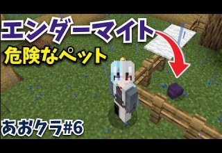 あおクラ 6 出現率5 のレアモブエンダーマイトをペットにするよ