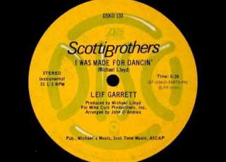 Leif Garrett I Was Made For Dancin Instrumental 1978 12 Vinyl