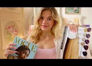 ASMR Detailed Hair Analysis Roleplay Scalp Check Hair Exam Colour Analysis Style Options