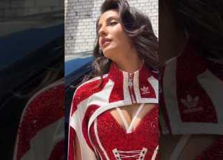  OOZING OOMPH Norafatehi S Look For Fifa Song Siirsiir Photoshoot Shorts